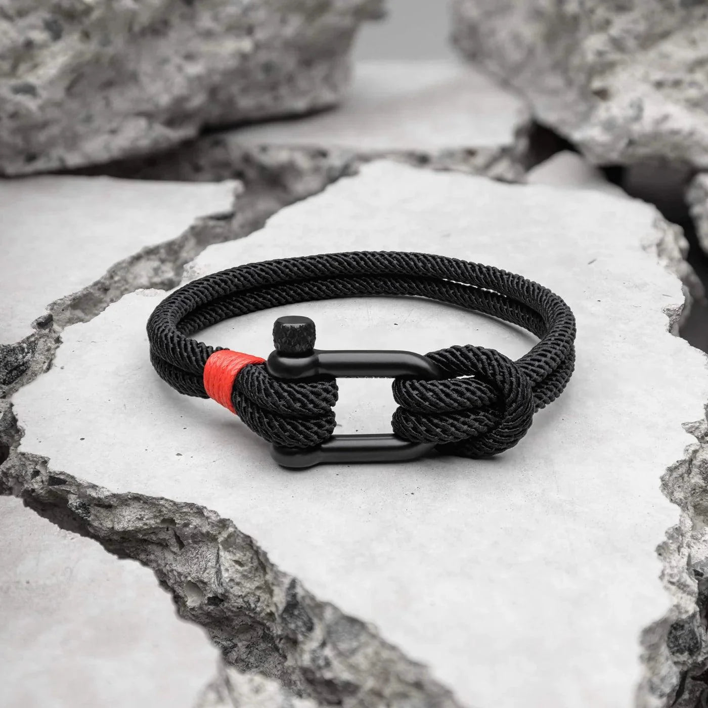 Strand Black Rope Bracelet Kaia