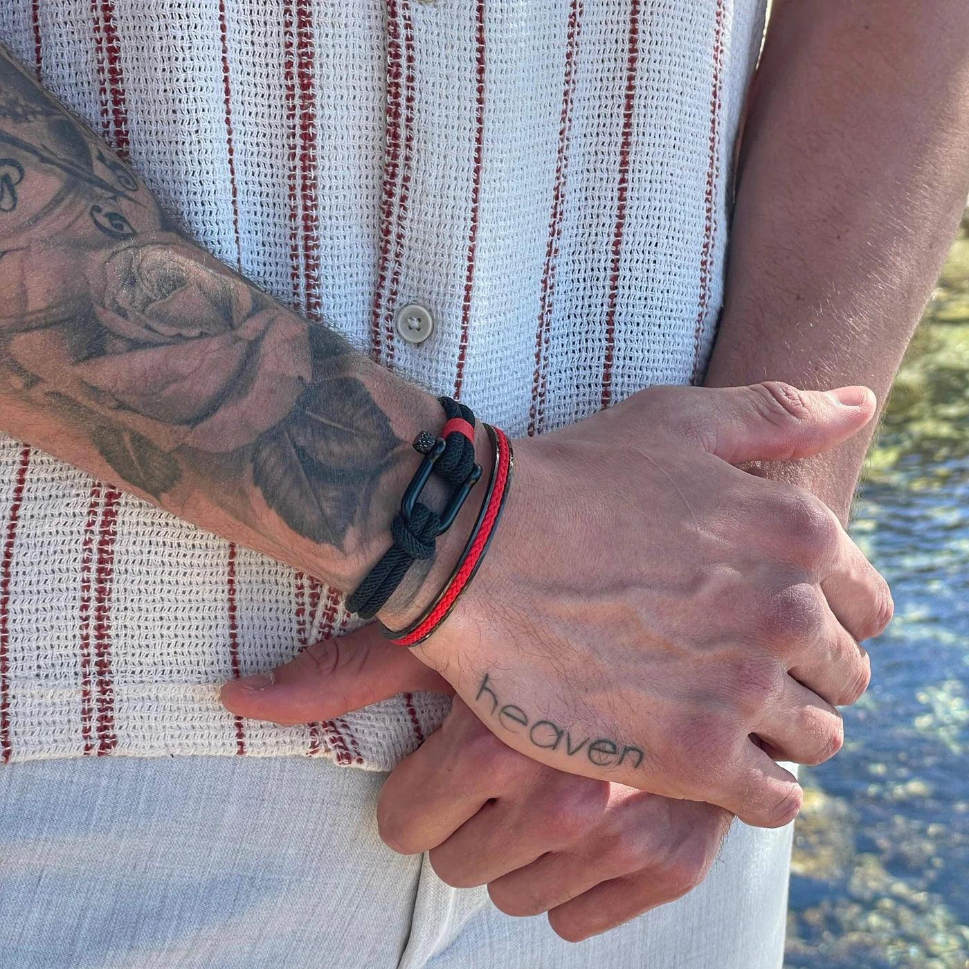 Strand Black Rope Bracelet Kaia