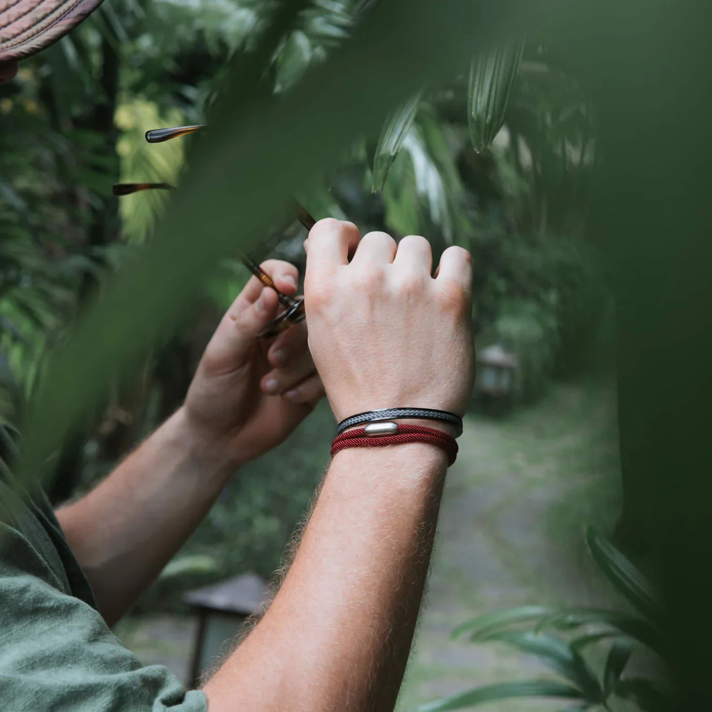 Algarve Burgundy Rope Bracelet Kaia