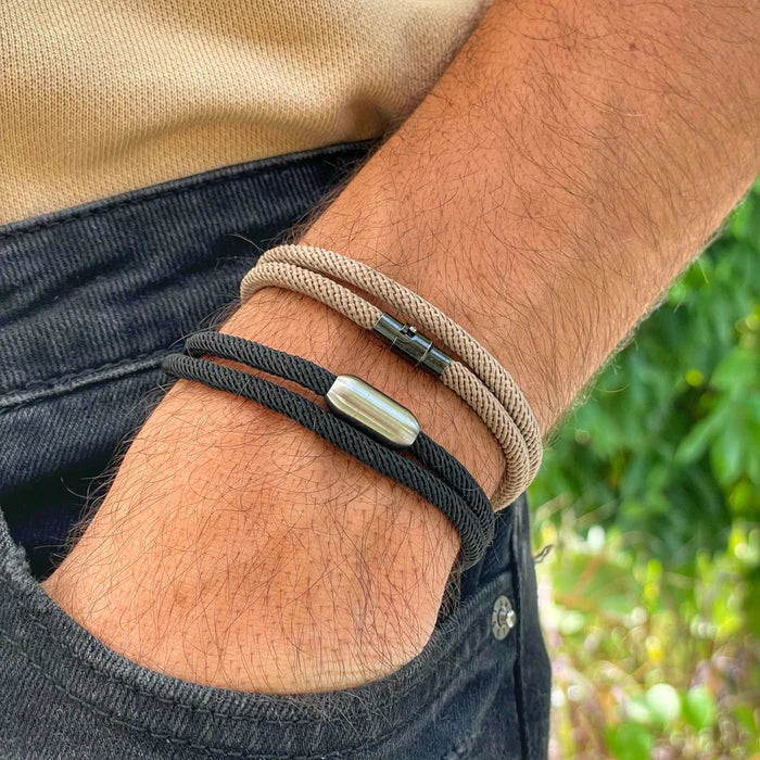 Algarve Black Rope Bracelet Kaia