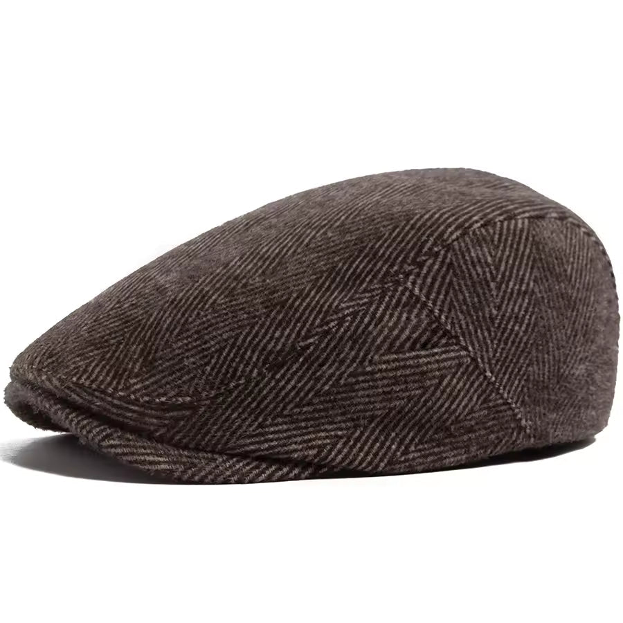 Herringbone Wool Cap