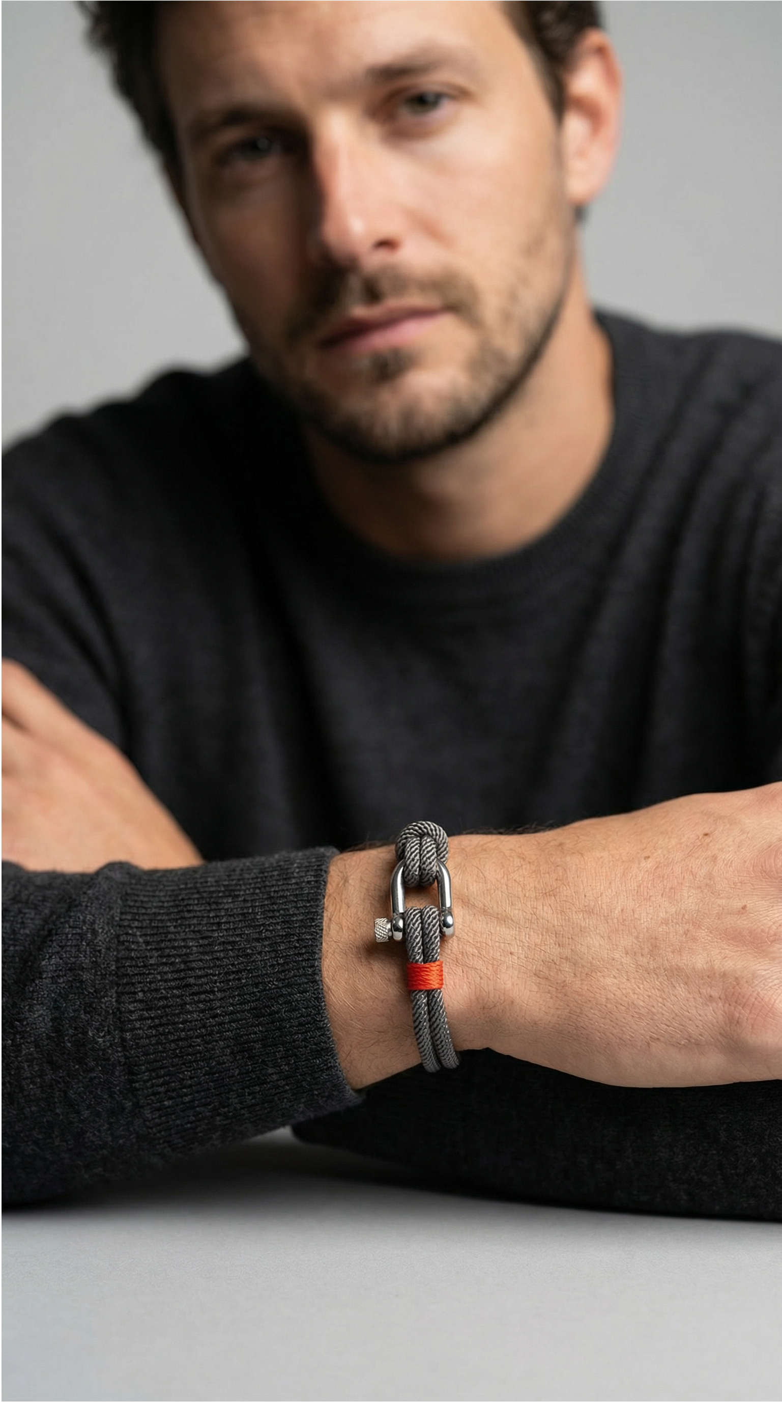 Strand Grey Rope Bracelet Kaia