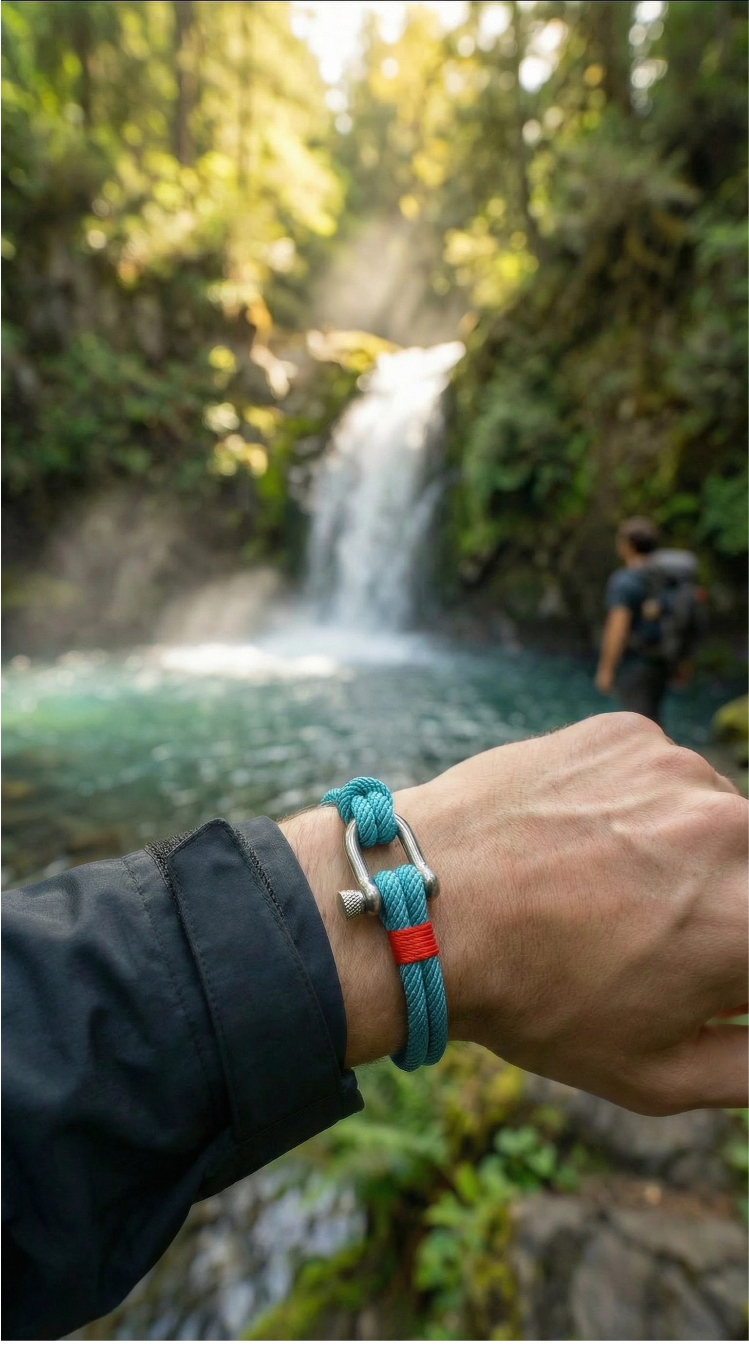 Strand Light Blue Rope Bracelet Kaia
