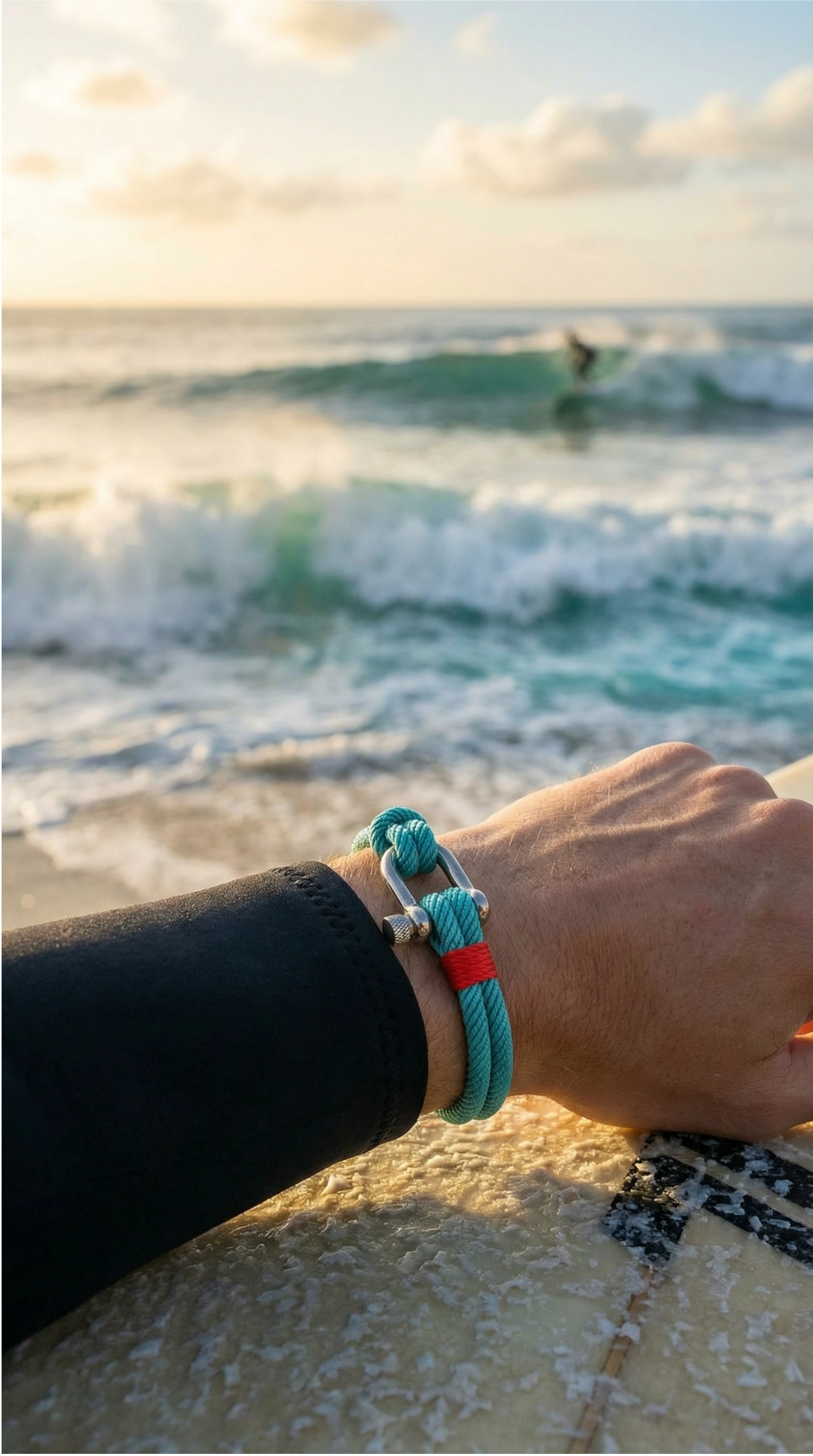 Strand Light Blue Rope Bracelet Kaia