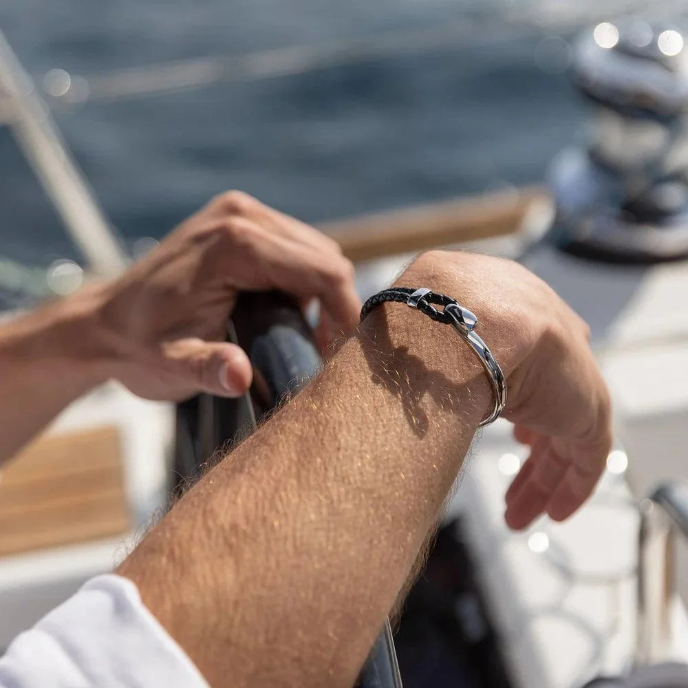 Signature Braided Leather Bracelet Kaia