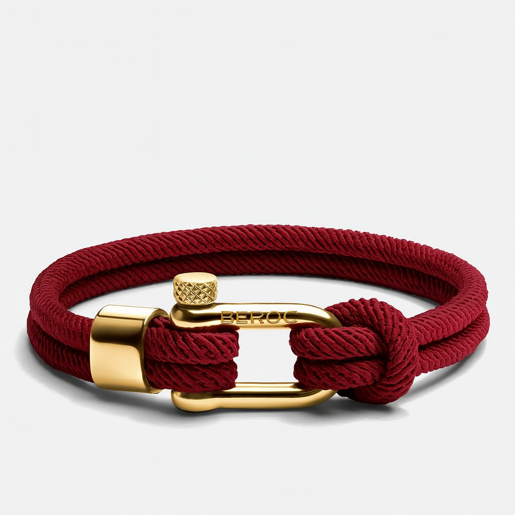 Malibu Gold Red Rope Bracelet Kaia